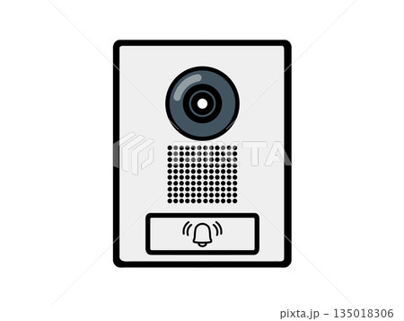 カメラ付きインターホンのイラスト 135018306