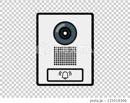 カメラ付きインターホンのイラスト 135018306