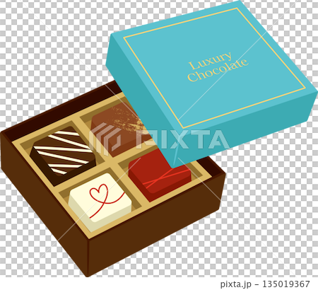 Minimalist design luxury chocolate box 135019367