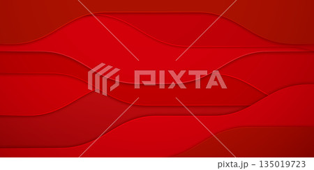 Red wavy layers background. Red wavy layers background. 135019723