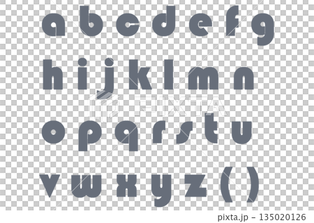 Letter 4 Alphabet Lowercase Gray 135020126