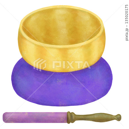 シンプルなおりんのイラスト 135020175