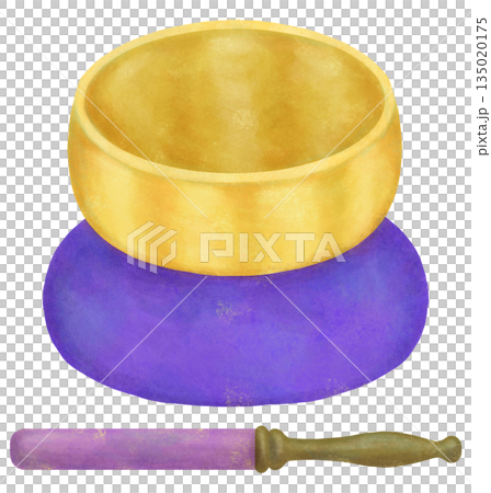 シンプルなおりんのイラスト 135020175