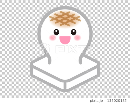 かわいいお餅のイラスト素材2 かわいいお餅のイラスト素材2 135020185