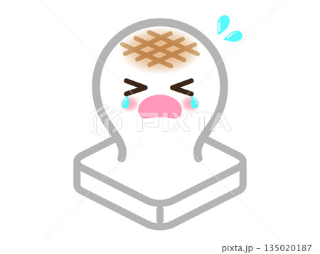 かわいいお餅のイラスト素材4 135020187