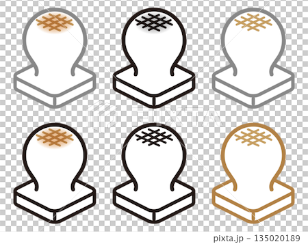 簡易麻糬插畫素材集 135020189