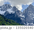 beautiful alps mountains landscape with snow 135020340