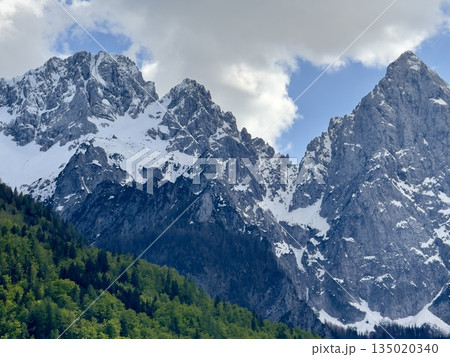 beautiful alps mountains landscape with snow beautiful alps mountains landscape with snow 135020340