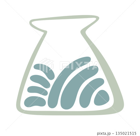 Vase filled water boho element 135021515