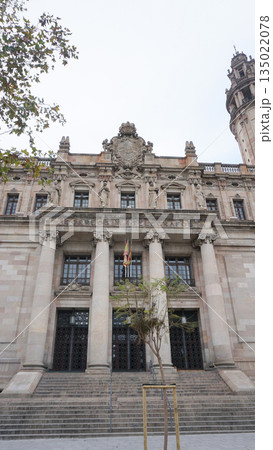 Post and telegraph office in Barcelona, Catalonia, Spain 135022078
