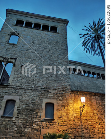 Casa de l'Ardiaca Casa del Arcediano is a historic building with part of the wall dates back to the Roman era in the Old City of Barcelona, Catalonia, Spain. Casa de l'Ardiaca Casa del Arcediano is a historic building with part of the wall dates back to the Roman era in the Old City of Barcelona, Catalonia, Spain. 135022098