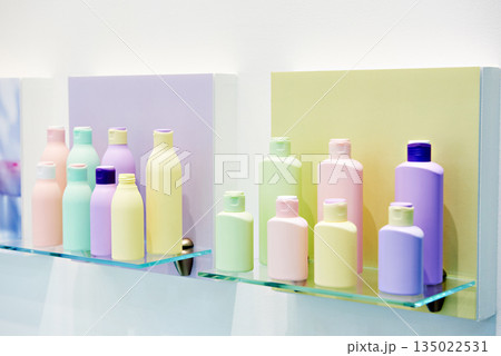 Plastic bottles cosmetic and shampoo Plastic bottles cosmetic and shampoo 135022531
