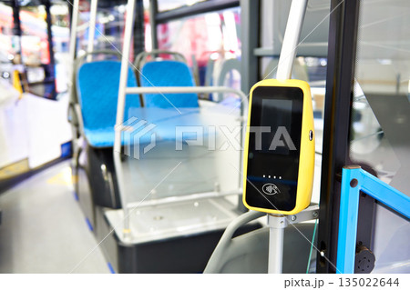 Payment terminal in bus Payment terminal in bus 135022644