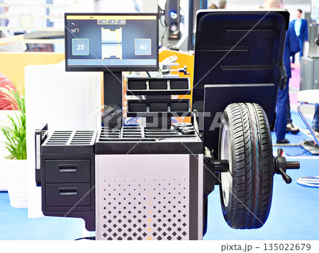 Stand for balancing wheels of car Stand for balancing wheels of car 135022679