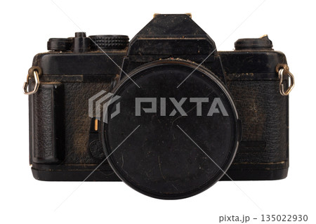dust dirt film camera old isolated on white background dust dirt film camera old isolated on white background 135022930