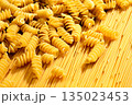 Close-up of a variety of uncooked Italian pasta. 135023453