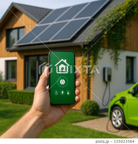 Smart Home App Outside Solar House 191025 135023564