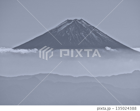 モノクロームの富士山(20251122120559) モノクロームの富士山(20251122120559) 135024388