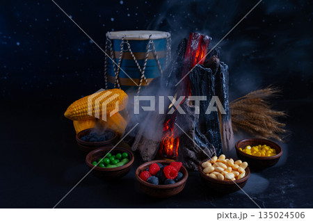 Happy Lohri festival of Punjab India Happy Lohri festival of Punjab India 135024506