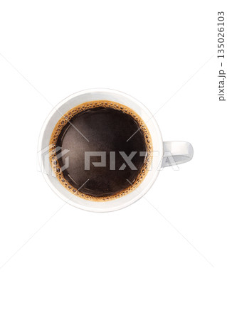 真上から見たコーヒー 135026103