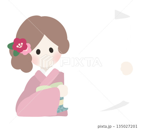 着物を着た女の子 着物を着た女の子 135027201
