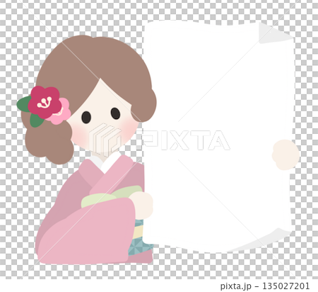 Girls wearing kimonos Girls wearing kimonos 135027201