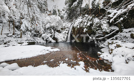 横谷峡（冬）：白滝 135027701