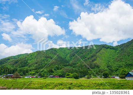 田舎の長閑な風景《岐阜県 高山市 清見町》 135028361