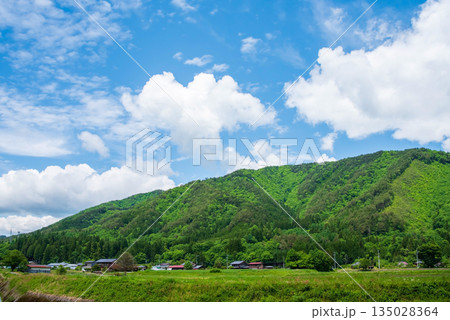 田舎の長閑な風景《岐阜県 高山市 清見町》 135028364