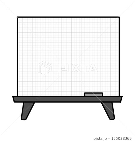 学校プリント素材|方眼入り黒板のイラスト 学校プリント素材|方眼入り黒板のイラスト 135028369