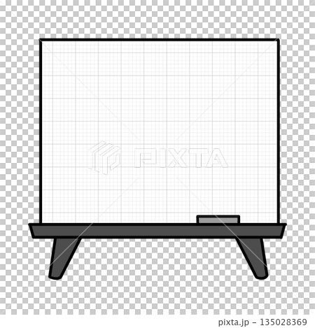 School print material | Illustration of a blackboard with a grid 135028369