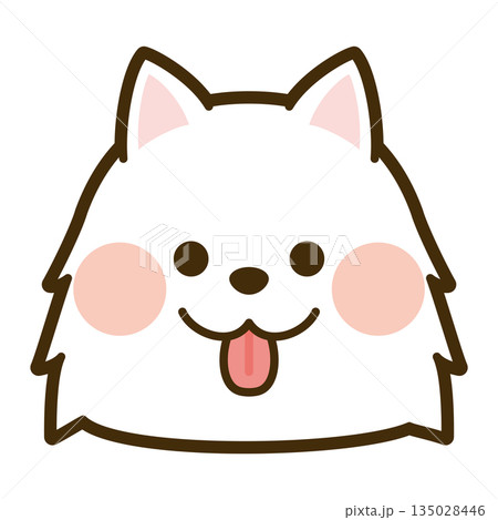 サモエドの顔アイコン 135028446