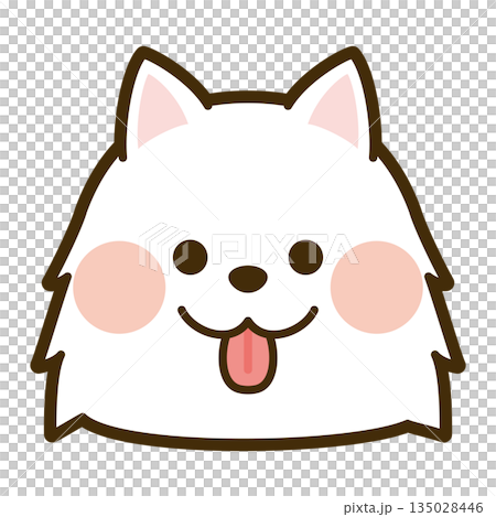 サモエドの顔アイコン 135028446