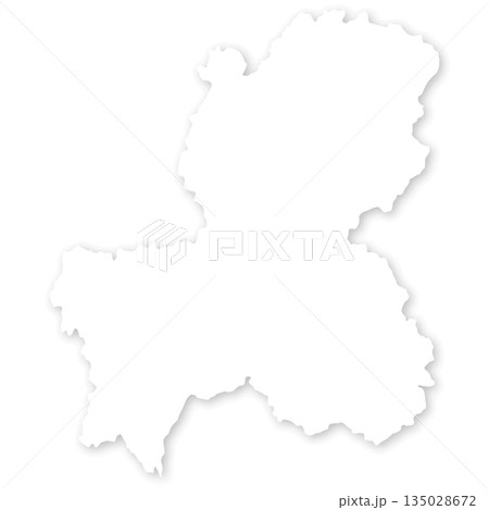 岐阜県の白地図 岐阜県の白地図 135028672