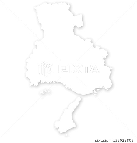 兵庫県の白地図 135028803