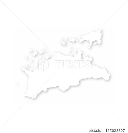 香川県の白地図 135028807