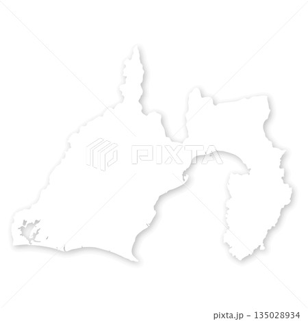 静岡県の白地図 静岡県の白地図 135028934