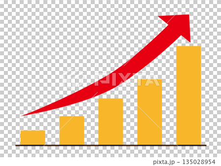 Rising chart Rising chart 135028954