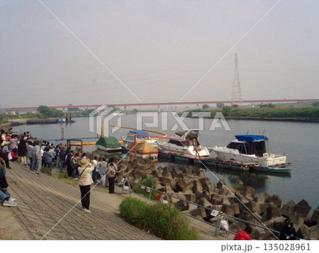 荒川に出現したアゴヒゲアザラシのタマちゃん（2003年） 135028961