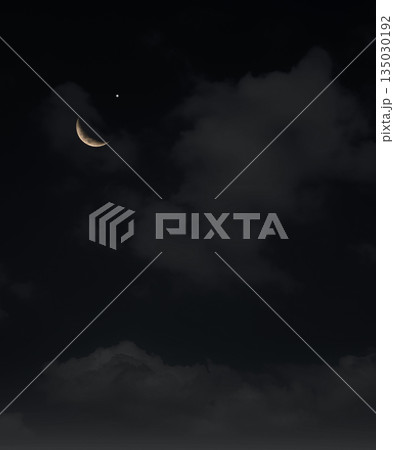 Islam Moon Star Night Isra miraj Namaz Sunset Background Mubaruk Greeting Islam Ramadan Element Masjid Aqsa Hajj Kaaba Umrah Eid Arabian Religion Islamic Arab Muslim Greeting Miraj Kaaba. 135030192