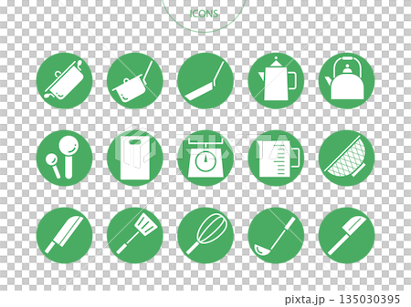 Cookware icon pictogram vector illustration set 135030395
