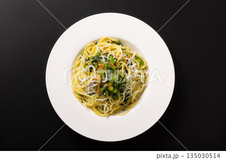 野沢菜こんぶ しらす パスタ 野沢菜こんぶ しらす パスタ 135030514
