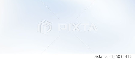 Subtle soft winter backdrop for graphic design banner, flyer, poster, presentation. Blurred wavy pastel gradation cover. Smooth light blue abstract wallpaper. Cloud white gradient background. Vector 135031419