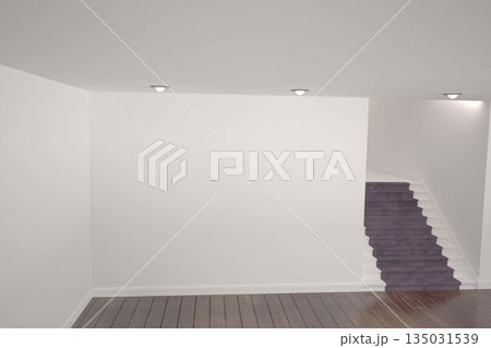 Digitally generated room with stairs Digitally generated room with stairs 135031539