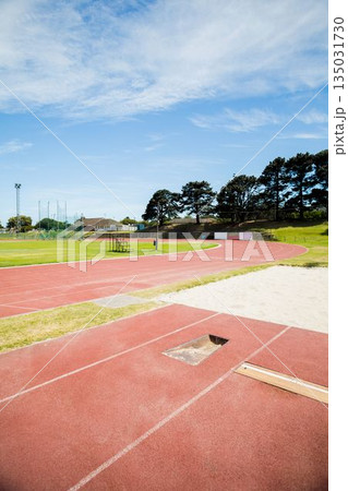 Athletics field on a sunny day Athletics field on a sunny day 135031730