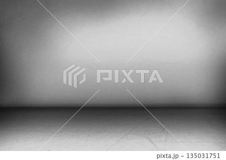 Flat design empty concrete room is showcasing...のイラスト素材 [135031751] - PIXTA