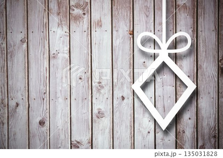 Christmas decorations over wood Christmas decorations over wood 135031828