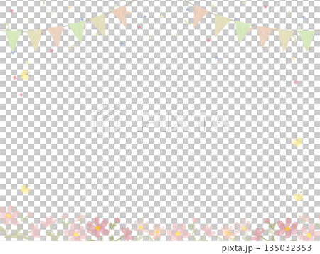 春にぴったりな水彩で描いた可愛いパステルカラーのフレーム背景イラスト 春にぴったりな水彩で描いた可愛いパステルカラーのフレーム背景イラスト 135032353