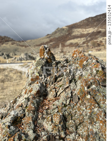 Rocky rugged landscape. High quality photo Rocky rugged landscape. High quality photo 135032414