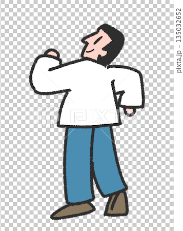 歩く男性 135032652